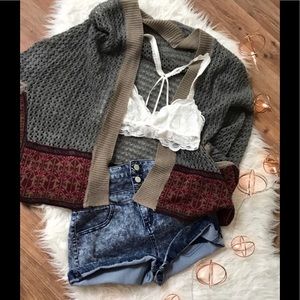 Dark Wash High Waist Shorts